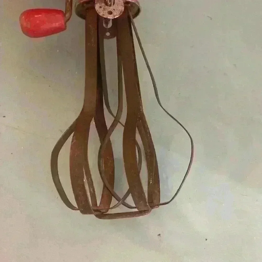 Antique Manual Hand Mixer Egg Beater Cake Mixer Farmhouse Decor Prairie Cottage